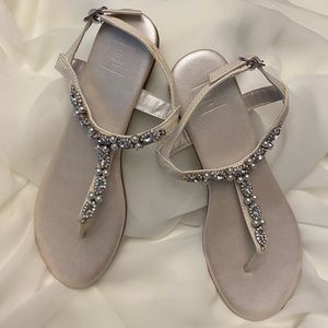 David’s Bridal T Strap Sandals